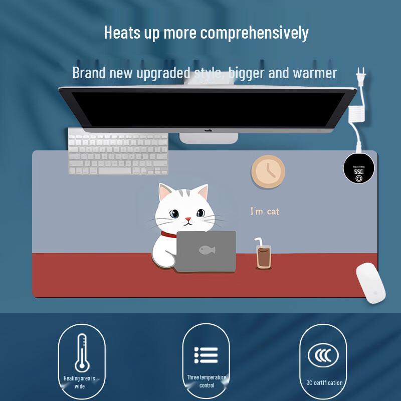 Kapa Bear Heated Mouse Pad & Desk Mat