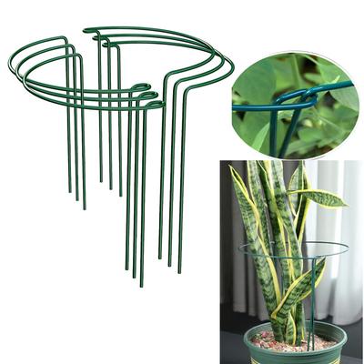 4/6 peças de suporte para plantas trepadeiras em forma de coração, gaiola de metal para plantas de tomate, haste de fixação para jardinagem, plantas em vasos e flores