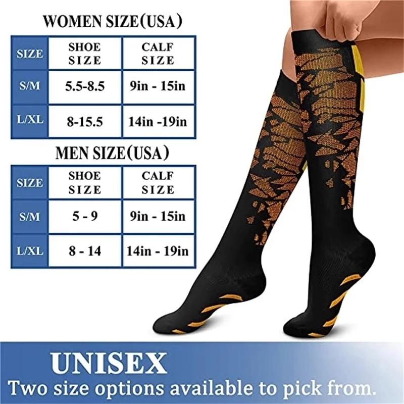 Novel Graduated Pressure Hosiery Graduated Crossfit Training Running Recovery Cycling Travel Socks Outdoor Male Ladies Running Fitness Socks