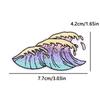 Japanese Cartoon Style Embroidery Patch Iron On Patches For Clothing Stickers Cherry Blossoms Fusible/Sewing Decorate Applique
