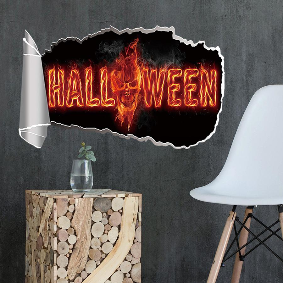 Halloween Horror Wall Sticker, Spooky Stickers & Floor Decals for Halloween Party, Haunted House & Home Horror Decorations