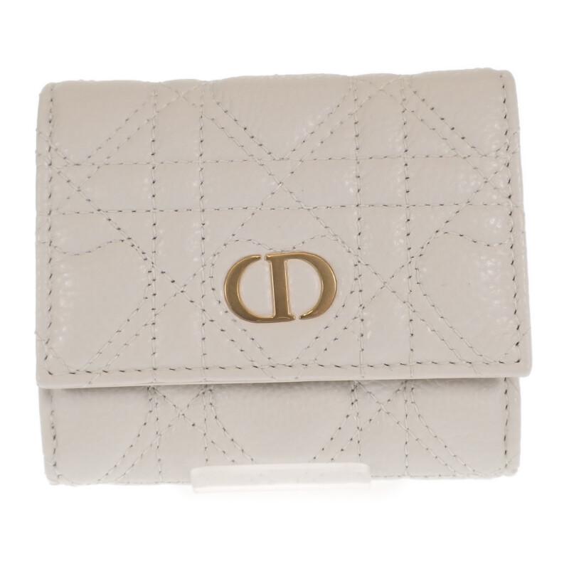 Dior  S5175UNID_M030 Tri-fold wallet white Calfskin Women