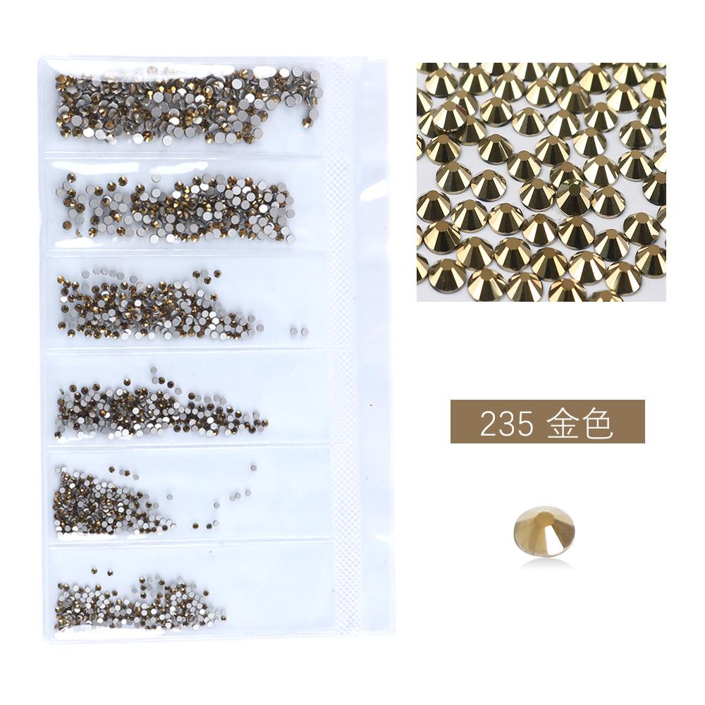 Flat Bottom Rhinestone Nail Drill Diy Nail Mobile Phone Case Sticker Drill, Jewelry Accessories, Bag Size Mixed Nail Drill