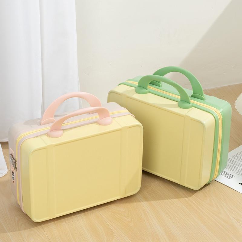 1Pc Small Suitcase, Mini Cosmetic Case, Small Case, Souvenir, Suitcase, Storage Bag, Password Box.