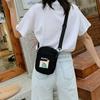 Small Square Bag Summer Vintage Girl Crossbody Bag Canvas Cute Student Japanese Internet Red Shoulder Bag