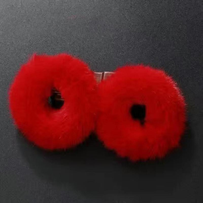 

Гибкие 1 пара шикарных детских резинок для волос в китайском стиле, мягкие эластичные резинки для волос на Новый год A6