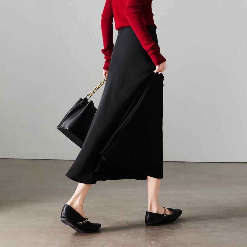 

SOFSIL Women s High-Waist A-Line Midi Skirt 28/L