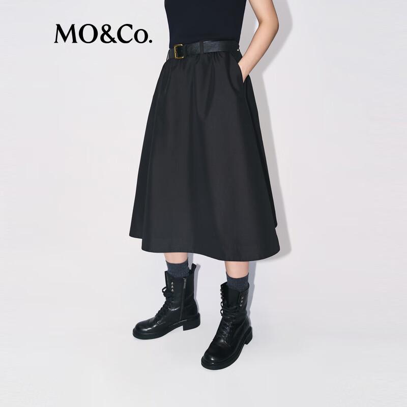 MO&Co. A-Line Mid-Length Skirt
