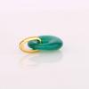 Natural Green Onyx Donut Pendant 925 Sterling Silver Gold Plated Minimal Fine Jewelry Gift for Her