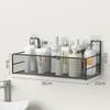 Wall-Mounted Bathroom Shelf Punch-Free Shower Shampoo Shelf Toilet Accessories Storage Shelf Kitchen Condiment Storage Basket