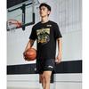 Li-Ning CBA Championship Commemorative Short-Sleeve T-Shirt Men Tops Black ATSSC39-1
