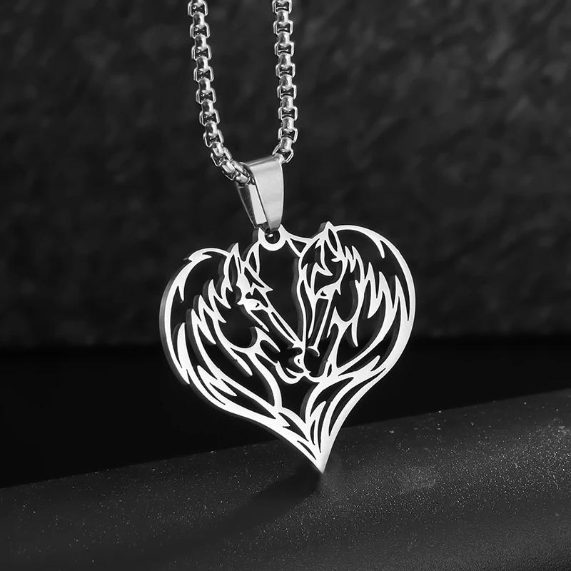 Nordic Rune Celtic Knot Necklace Men Stainless Steel Pendant Valknut Pagan Men Scandinavian Jewelry Punk Gift