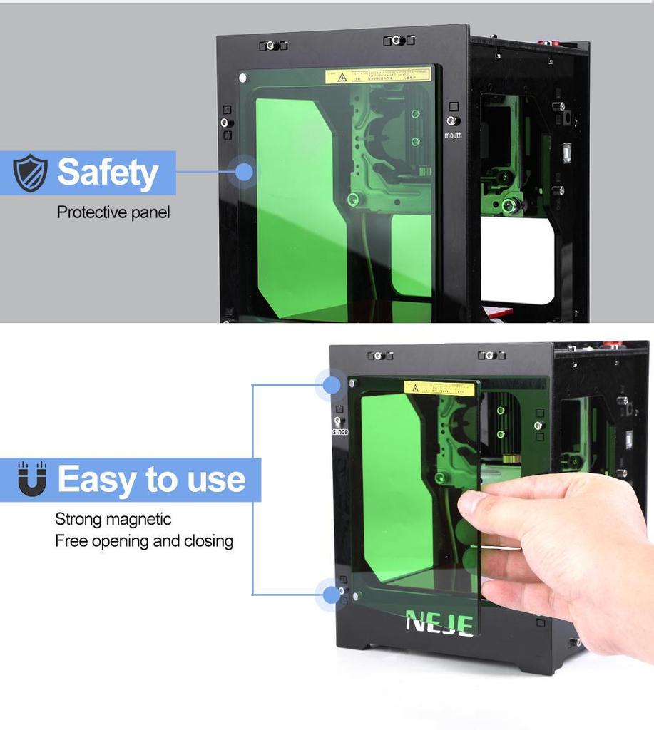 NEJE DK-8-KZ Mini Laser Engraver 3000mw/1500mw Portable Marking Machine