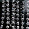 10PCS Shinning Acrylic Hanging Strand 100cm Party Wedding DIY Hanging Clear Beaded Curtain  Home