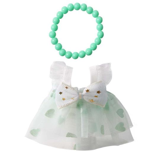 1 Set Hamsterkleid Perlenkette Meerschweinchen Hamster Kleintiere Haustierkleidung Outfits Kostüm Zubehör Zubehör Foto Requisite