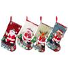 Christmas Stockings Large Capacity Christmas Socks Santa Claus Snowman Christmas Tree Decorative Bag Candy Bags Xmas Gifts Bags