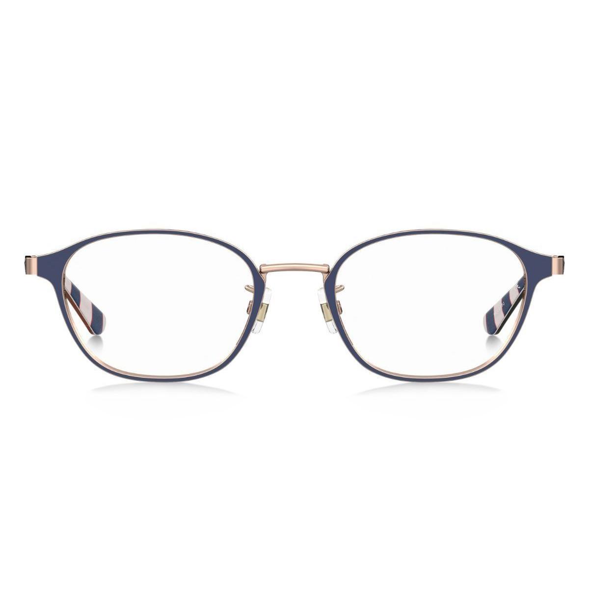 Used [Kate Spade New York] Kate Spade Date Glasses MCCOY/FJ 47 Size Blue Titanium Frame Ladies Stylish Non Prescription Glasses Yellow Sand Pollen