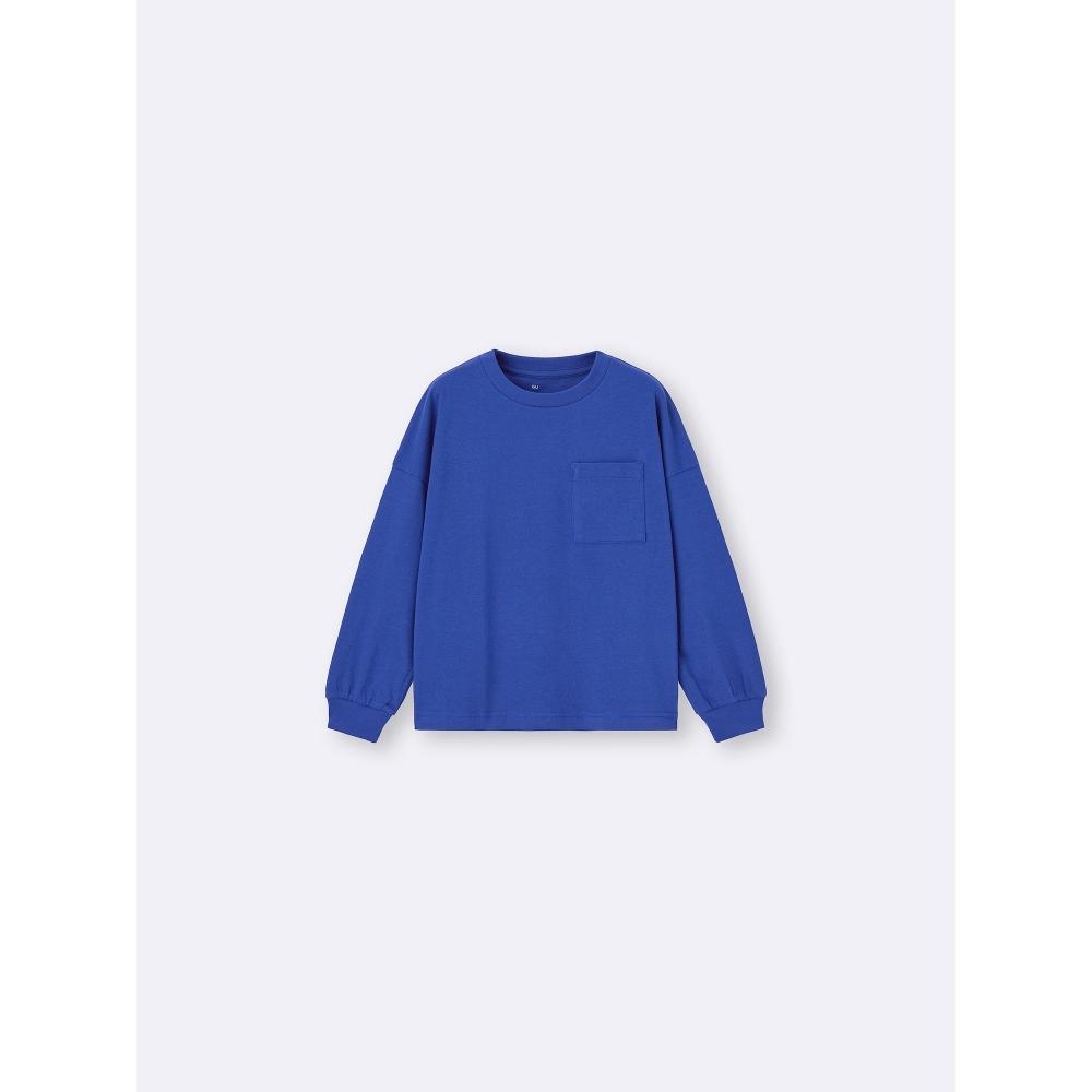 GU by Uniqlo Kids  Unisex  CoTTon PockeT T  Long Sleeve 