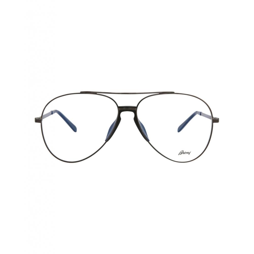 

Металлические оптические оправы Brioni Aviator Style черные черные прозрачные