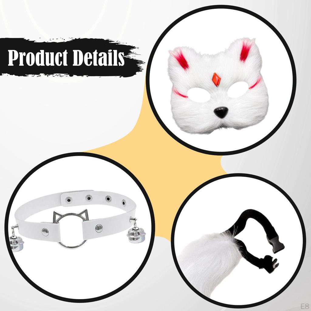 Cat and Tail Set Cosplay Costume Accessories for Party Carnival