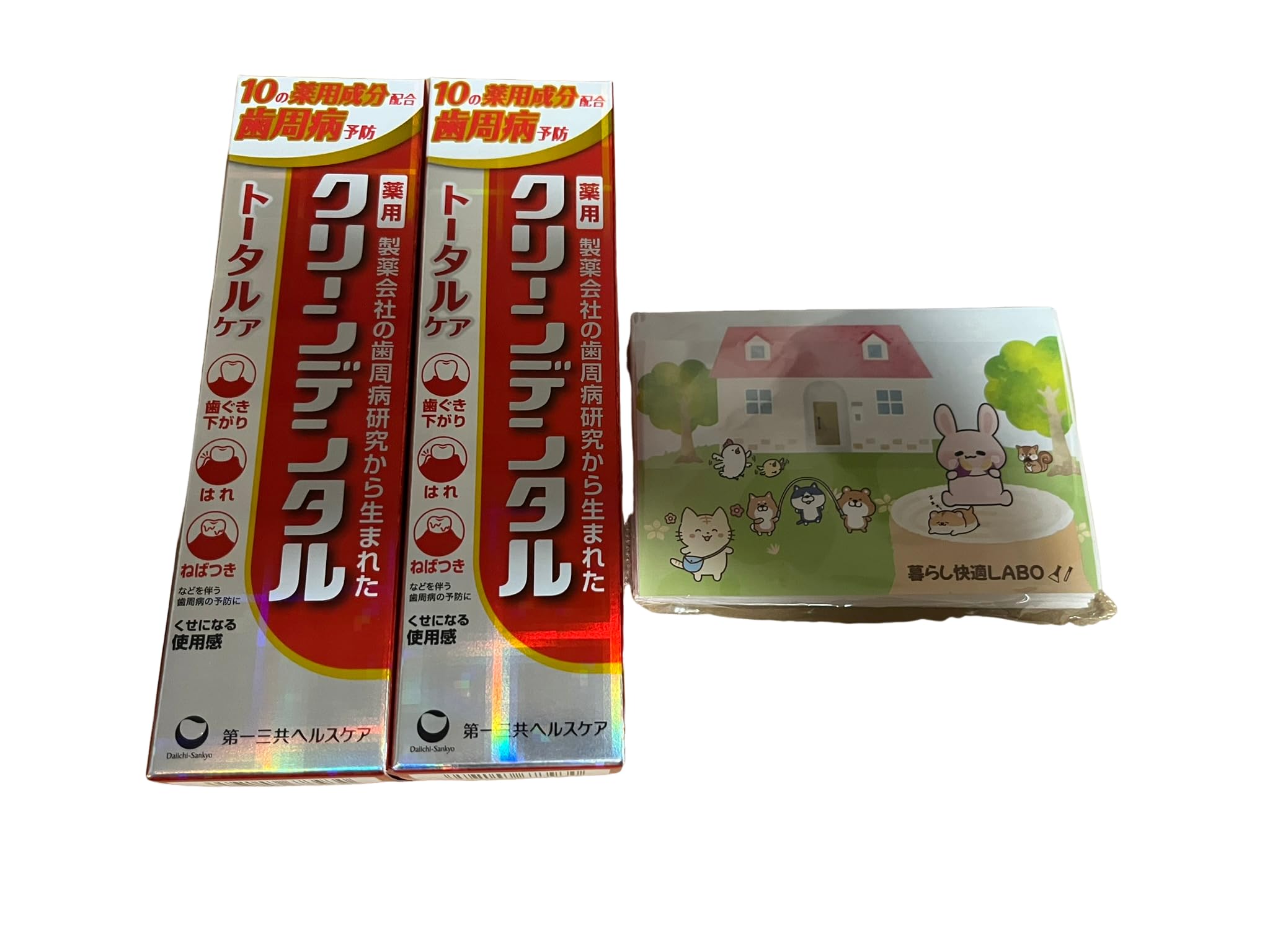 

Daiichi Sankyo Healthcare Clean Dental L Total Care [Quasi-drug] 100g x 2 pieces Comes with original pocket tissues from Comfortable Living LABO