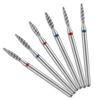Tornado Flame Diamond Nail Drill Bit Milling Cutters Pedicure Diamond Burrs for Electric Polisher Accessories Tools