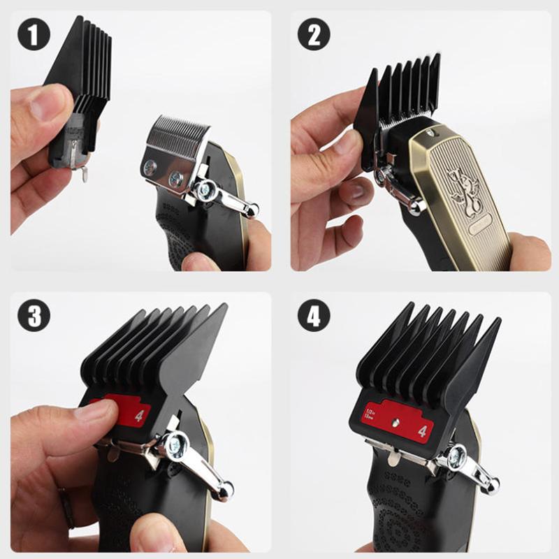 4/8Pcs Professional Barber Hair Clipper Guide Combs For Trimmer Attachment Hair Cutting Guide Replacement Set Limited Comb Salon