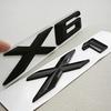 3D ABS Car Styling Letters Rear Trunk Auto Decals Logo X1 X6 Sticker Emblem For BMW X1 X6 E84 E71 Exterior Accessories