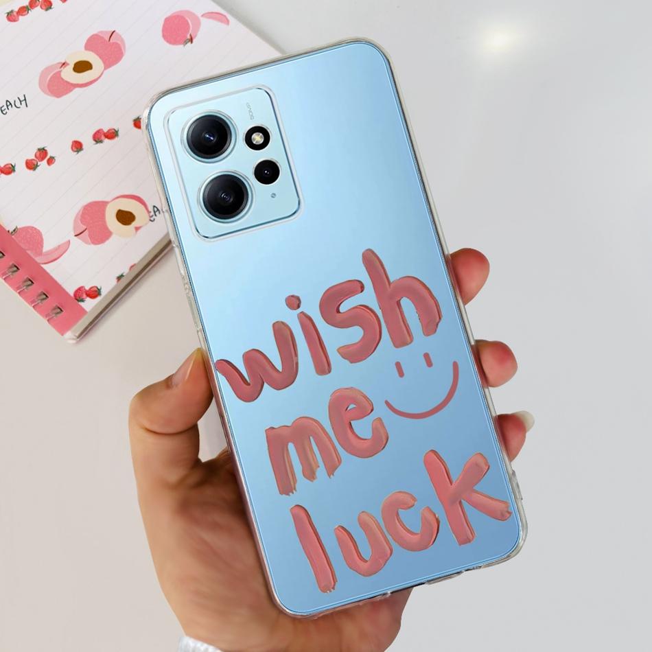 For Xiaomi Redmi Note 12 Case Redmi Note12 4G Global Cute Painted Soft Silicone TPU Phone Back Cover Bumper