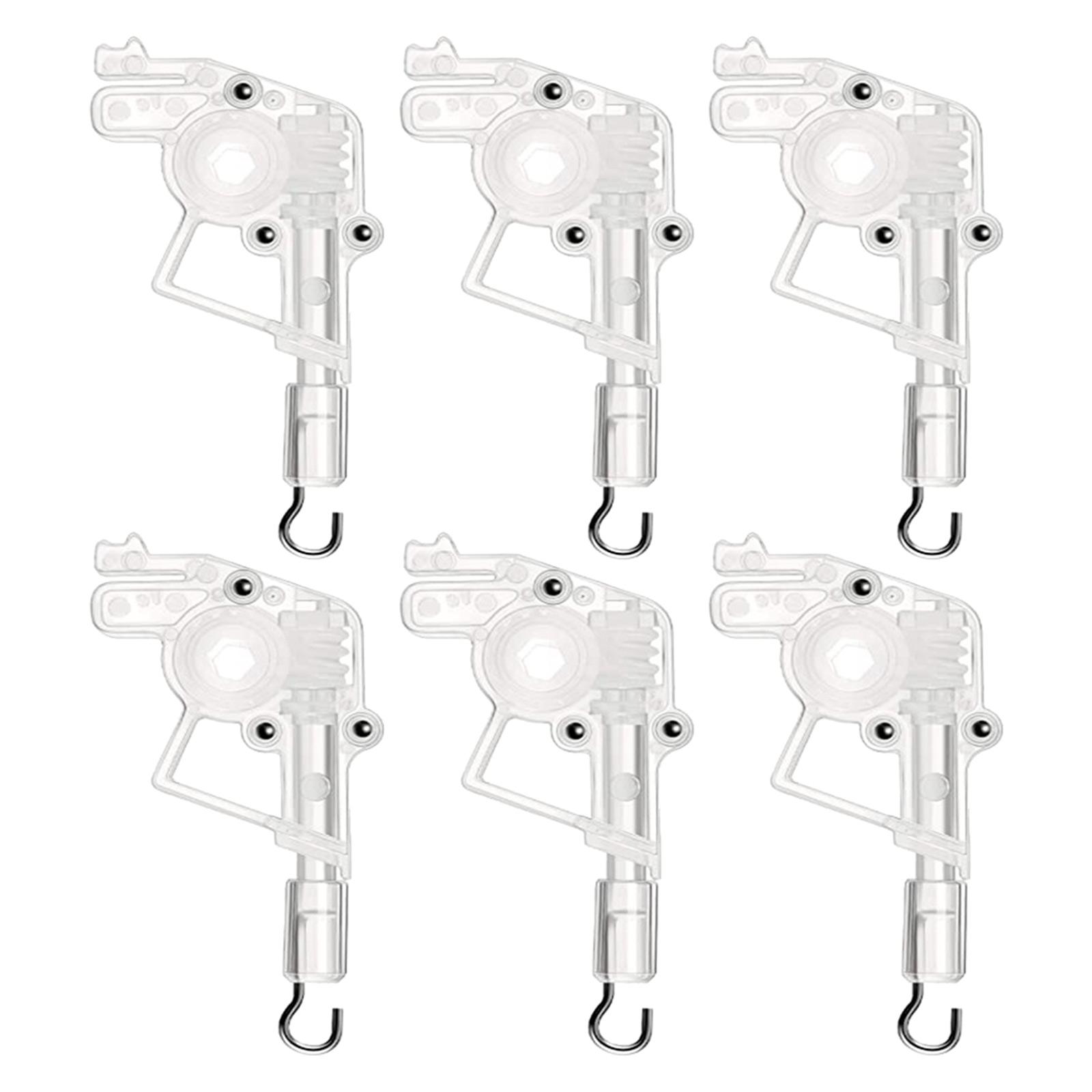 

6 шт. низкопрофильных наклонных рычагов для шестигранного крюкового соединения и горизонтальных деревянных жалюзи с низкими направляющими