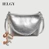 Silver Bag High-End Red Shoulder Bag Popular Chain Summer Cross-Body Bucket Bag