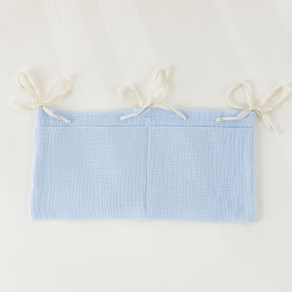 Европейско-американская двухслойная хлопковая сумка для хранения детских вещей: Двойные карманы, Подвешивание на коляску, Принт держатель для бутылочки с молоком