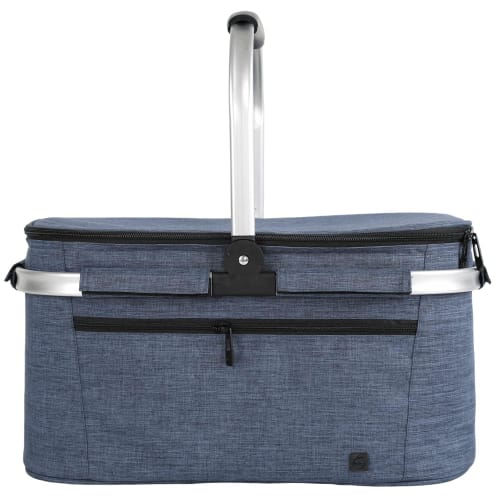 32L Large Capacity Foldable Picnic Basket with Cooler and Insulated Capacity, Aluminum Frame, Heavy-Duty Design, Waterproof, Lightweight, and Perfect