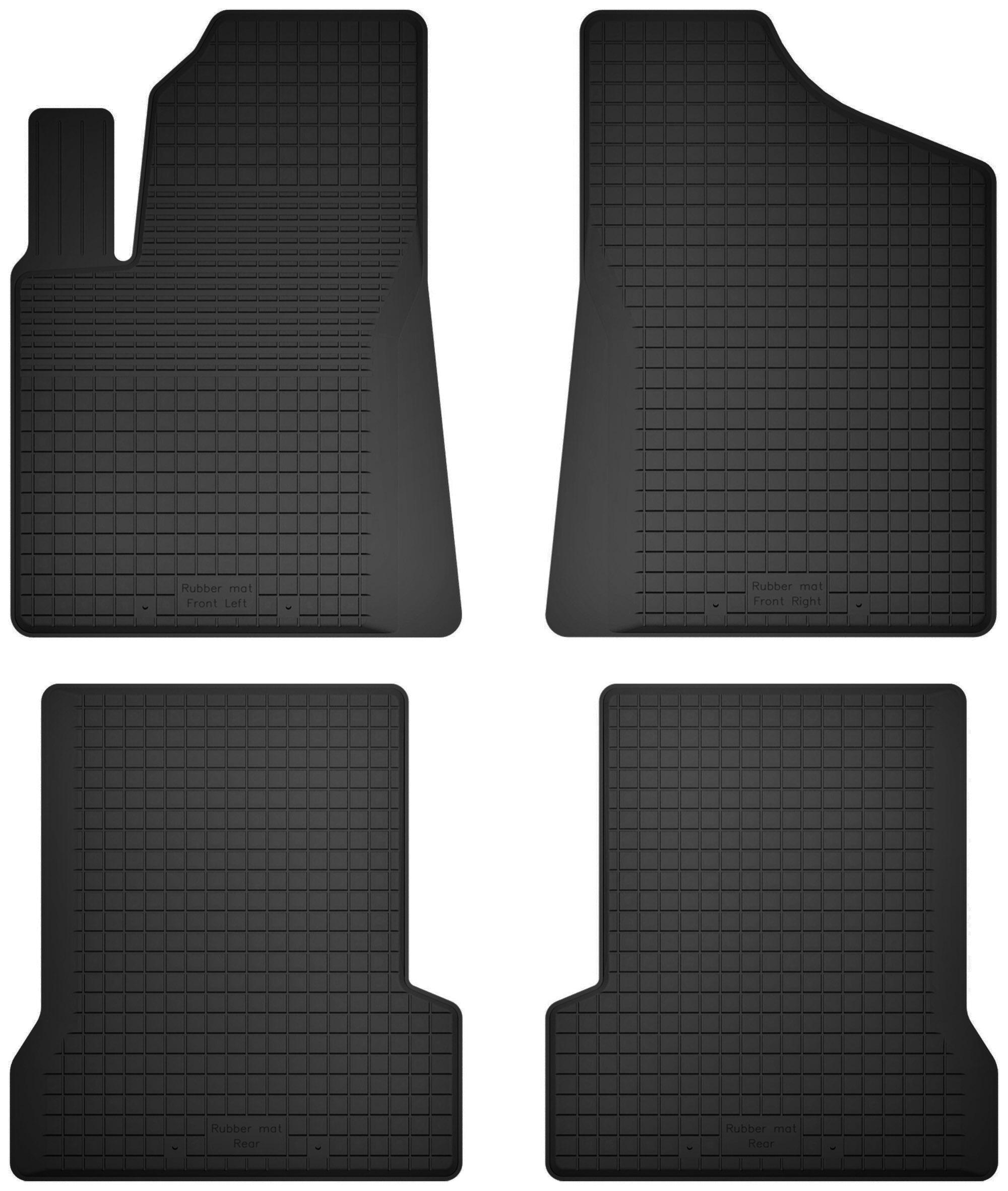 Tappetini in gomma per auto, set da 4, universali per: Fiat Seicento hatchback (1998-2010)