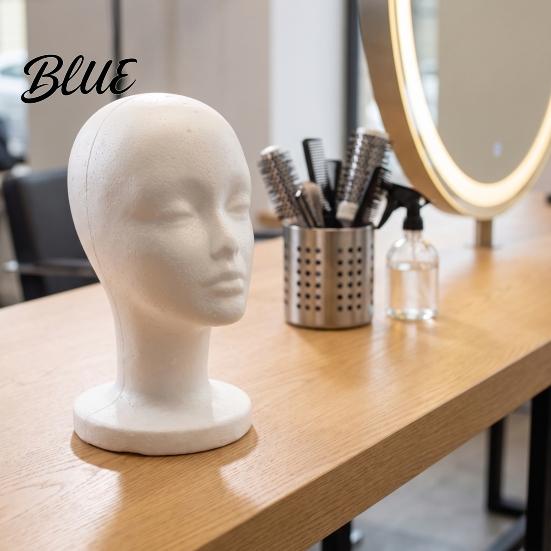 Testa di Manichino per Cappelli in Schiuma, Espositore per Cappelli Maschile Femminile, Modello Leggero, Accessori per la Conservazione di Parrucche, Fabbricazione