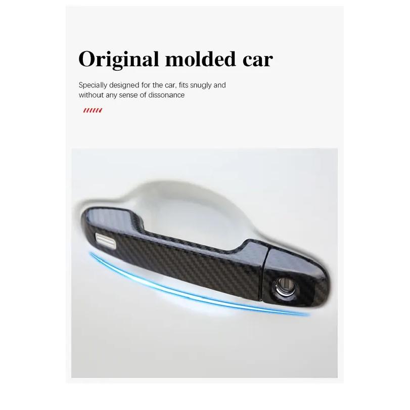 For Toyota Avensis T270 2009~2018 2014 2015 2017 Car Anti-rust Door Handles Covers Exterior Scratch Protective Decor Accessories