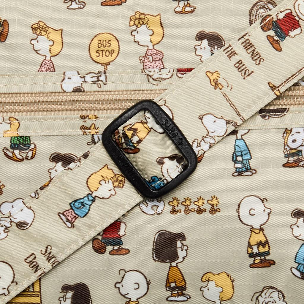 Snoopy Bushalte Bruin Vouwbare Boston H0002 PN125 Tas, Medium,