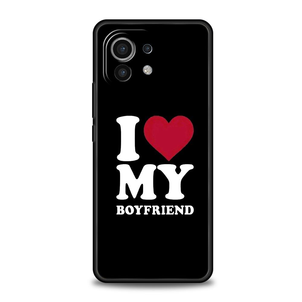 Phone Case For Xiaomi Mi 15 14 14T 13T 12T Pro 12 13 11 Lite 5G 11T X6 X5 Pro Soft TPU Cover Cute I Love My Girlfriend Boyfriend