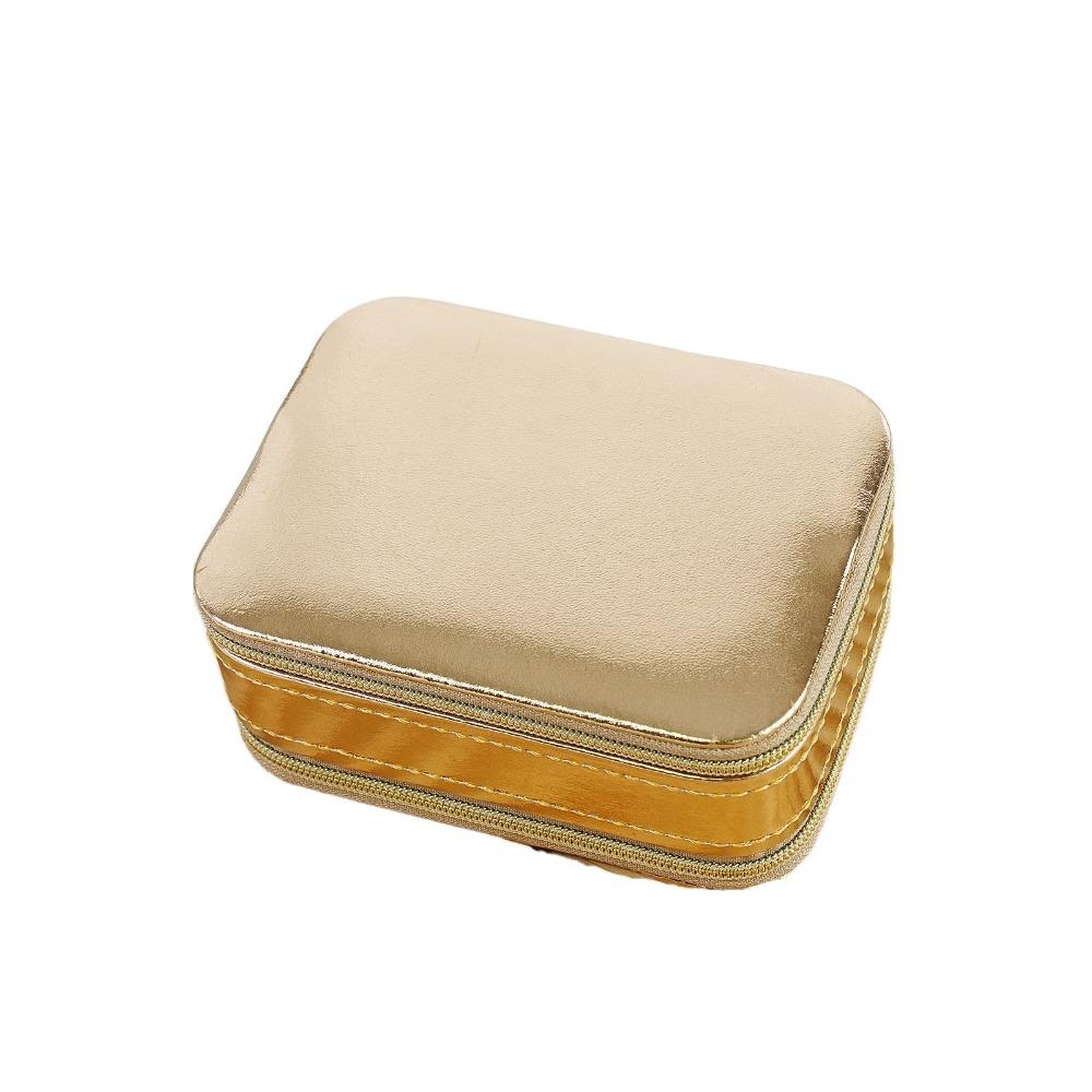 

Rings Necklace Jewelry Packing Bag PU Leather Jewelry Display Box Jewelry Holder With Mirror Gift шампанского