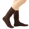 Women Calf Socks, Middle Tube Solid Color Crew Socks Colorful Mid-length Stockings Fashion Socks for Women