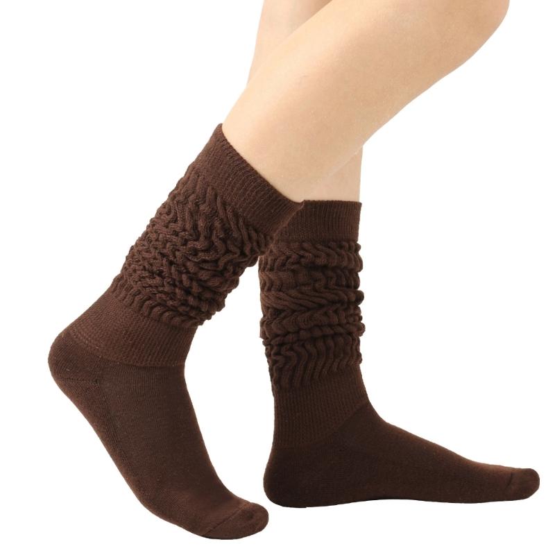 Women Calf Socks, Middle Tube Solid Color Crew Socks Colorful Mid-length Stockings Fashion Socks for Women