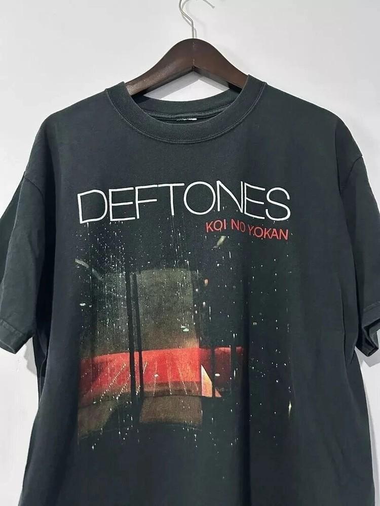 

Deftones 039Koi No Yokan039 Album Heavy Black Cotton T-shirt Size S to 5XL Unisex T-Shirt XXXXL