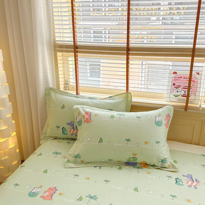 100%Cotton Pillowcases Pair Pack Cotton Pillowcases for Home Use 48x74cm Pillow Case Skin-friendly Comfortable 2pcs pillowcases