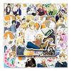 50 Natsume's Book of Friends Anime Stickers: Graffiti, DIY, Waterproof for Skateboards, Phones, and Suitcases