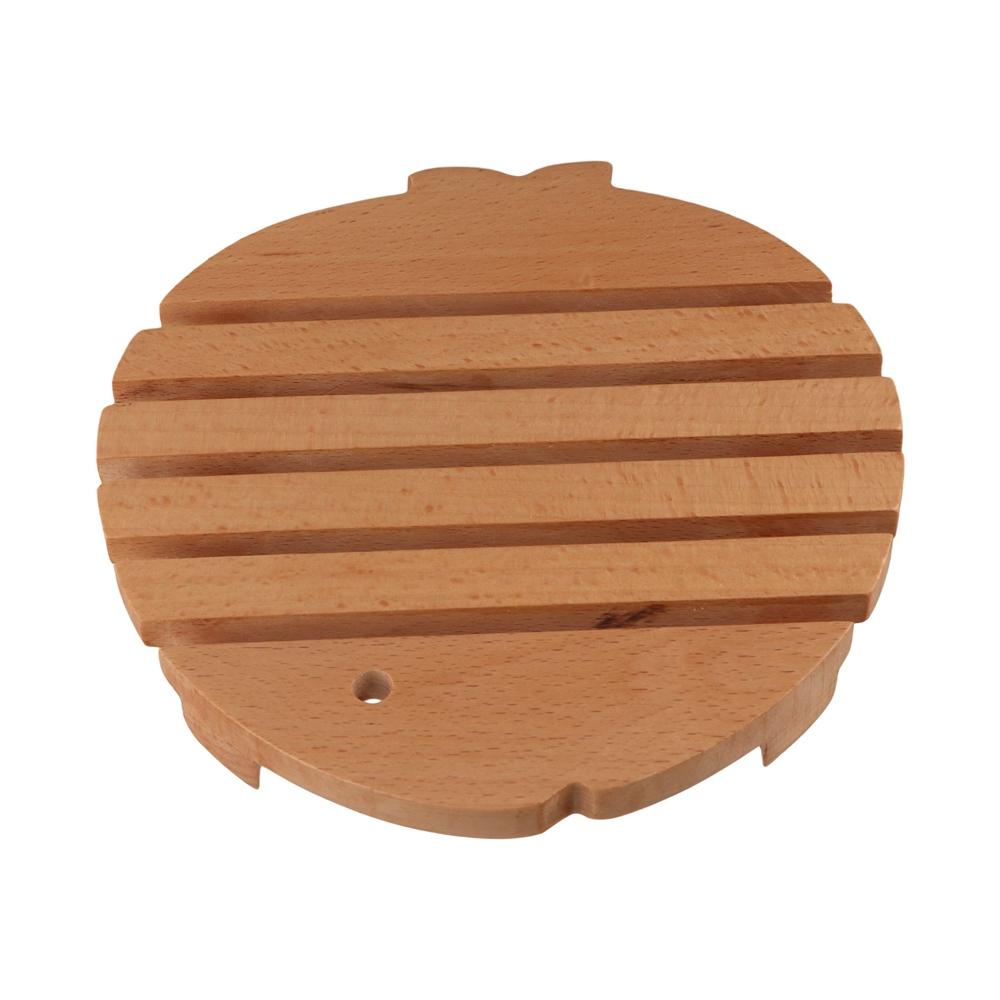 Portable Table Mat Solid Wood Wooden Placemat Creative Cup Pad  Restaurant