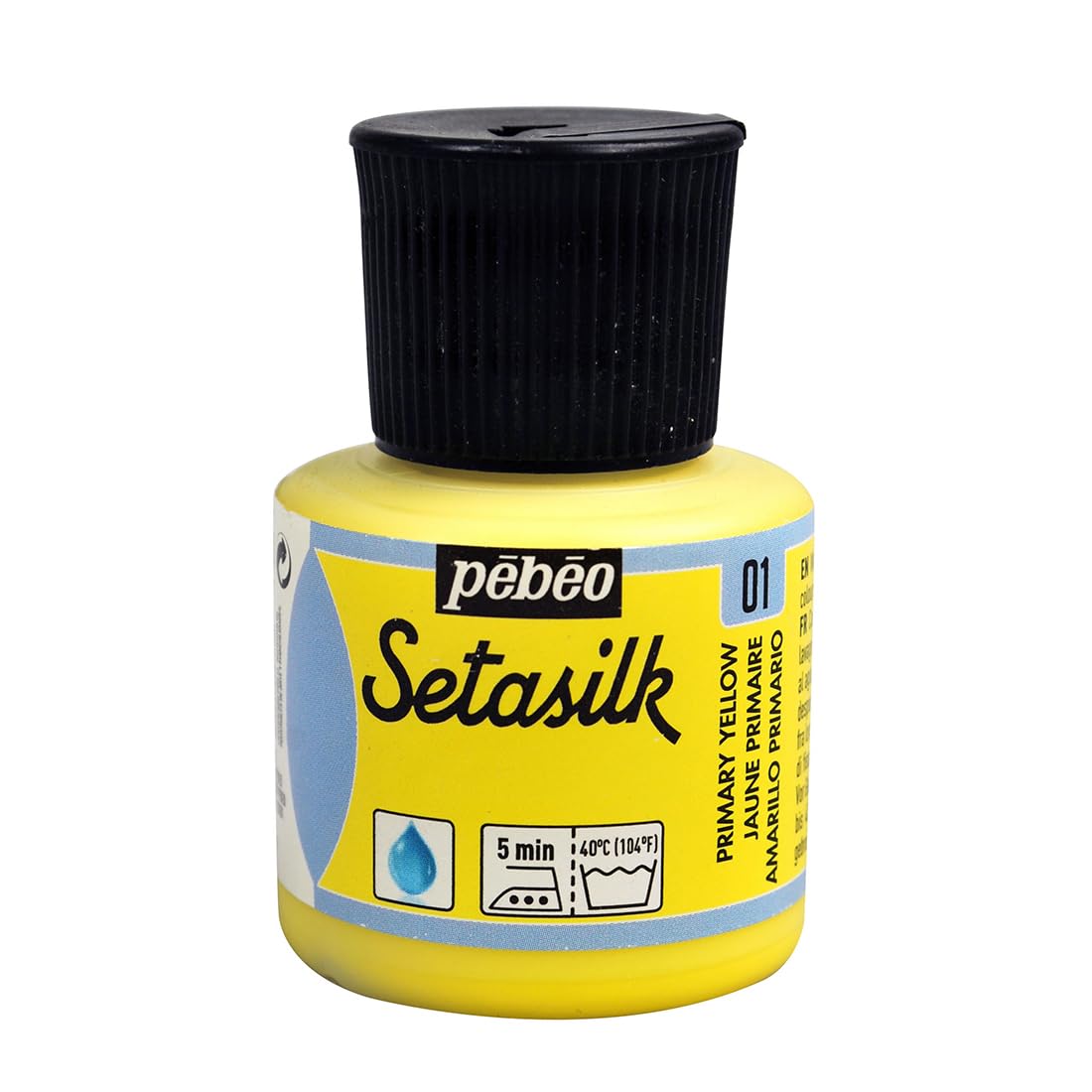 

Pebeo acrylic paint for hand painting and sun dyeing for fabric Setasilk 45ml Primary Yellow 01 Water-based [Product]