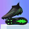 Mens Football Shoes TF/FG High Top Lightweight Grass Training Football Boots Professional Competition Soccer Shoes for Man