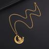 Dreamtimes 2026 New Vintage Moon Necklace Women's Pendant Stainless Steel Yoga Relaxation Sports Jewelry Gift