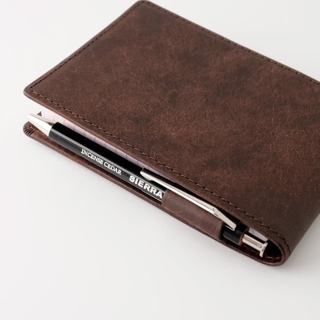 Slip-On PB RHODIA Memo Cover No. 11, Italian Leather Pueblo Compact, Nero (Black) IPV-6001