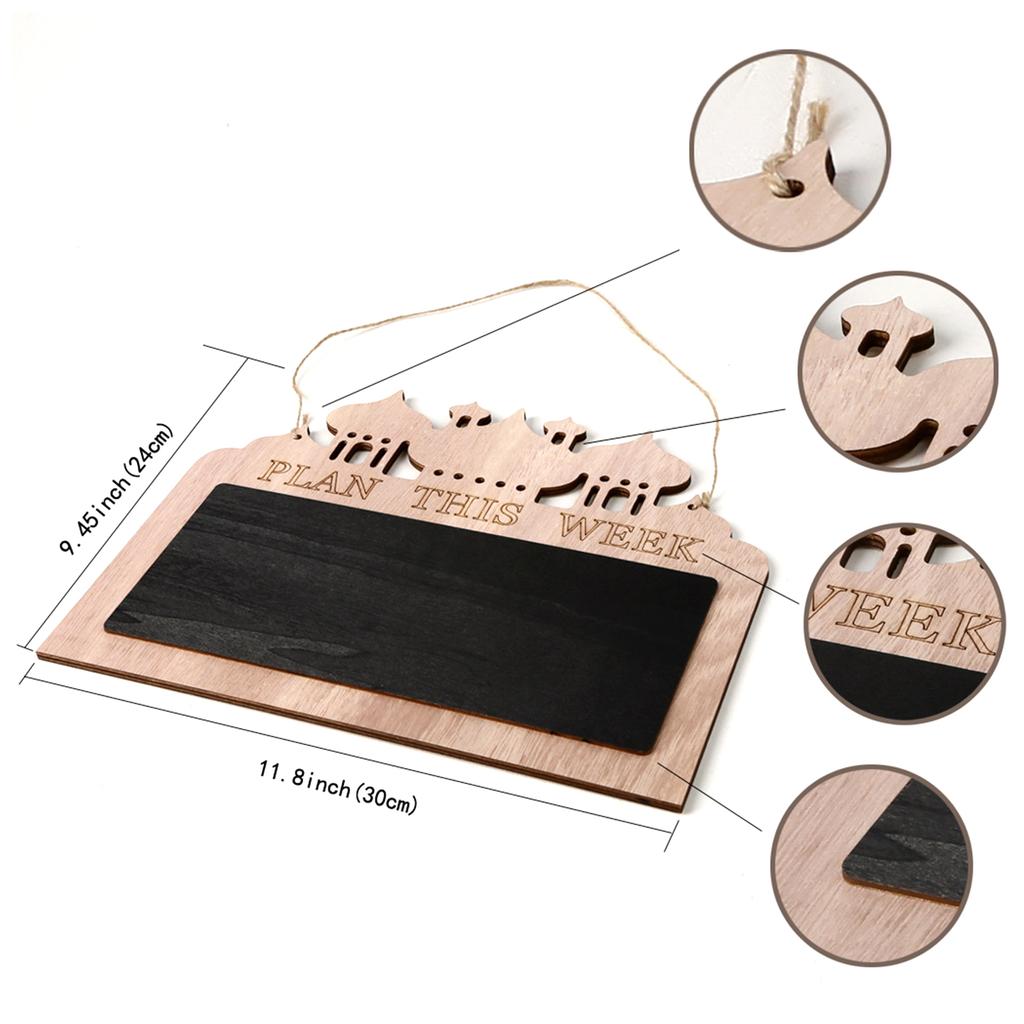 Wooden Ramadan Countdown Calendar Eid Festival Party Background for Party Decorations Accessory